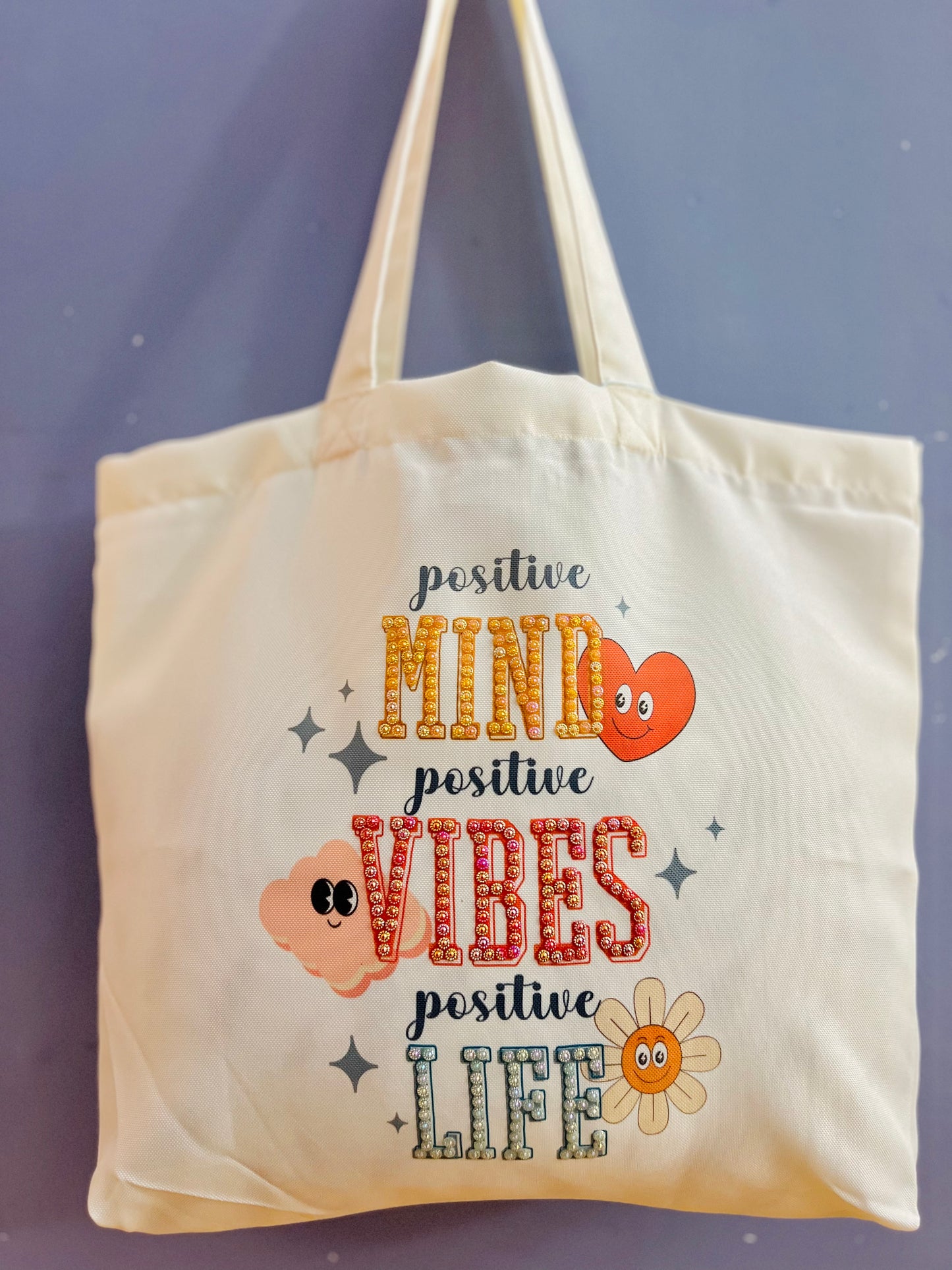 Positive Mind, Vibes, Life Tote Bag