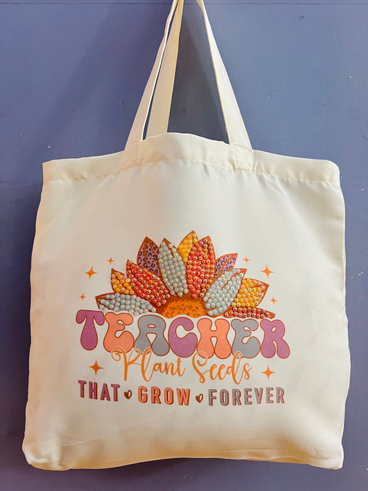 Teacher Plant Seeds Tote Bag