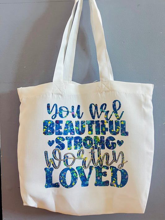 You Are Beautiful Tote Bag