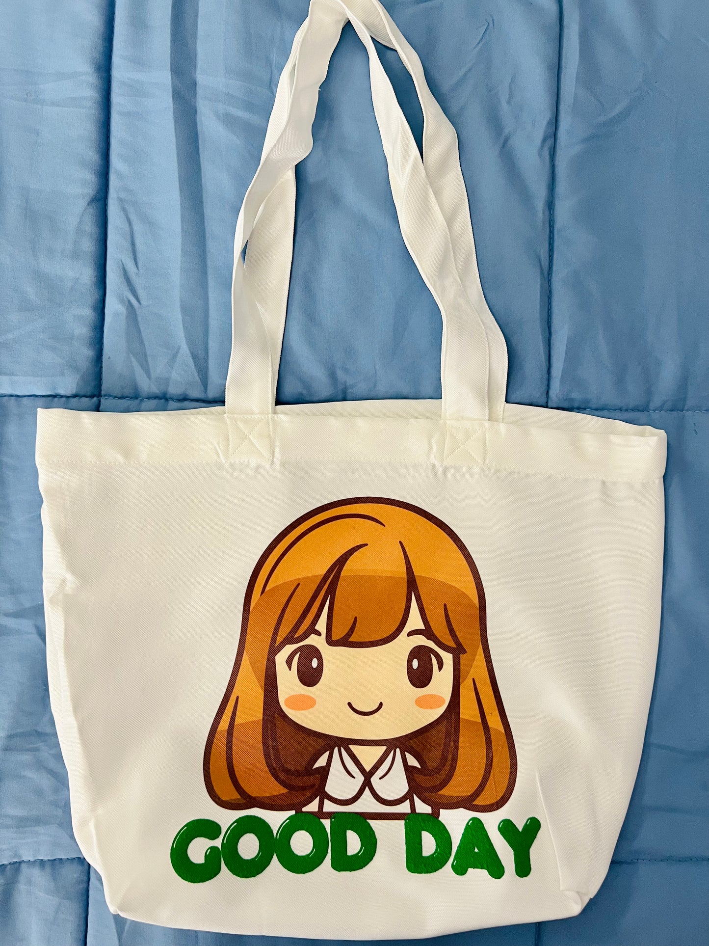 Kawaii Girl Good Day Tote Bag