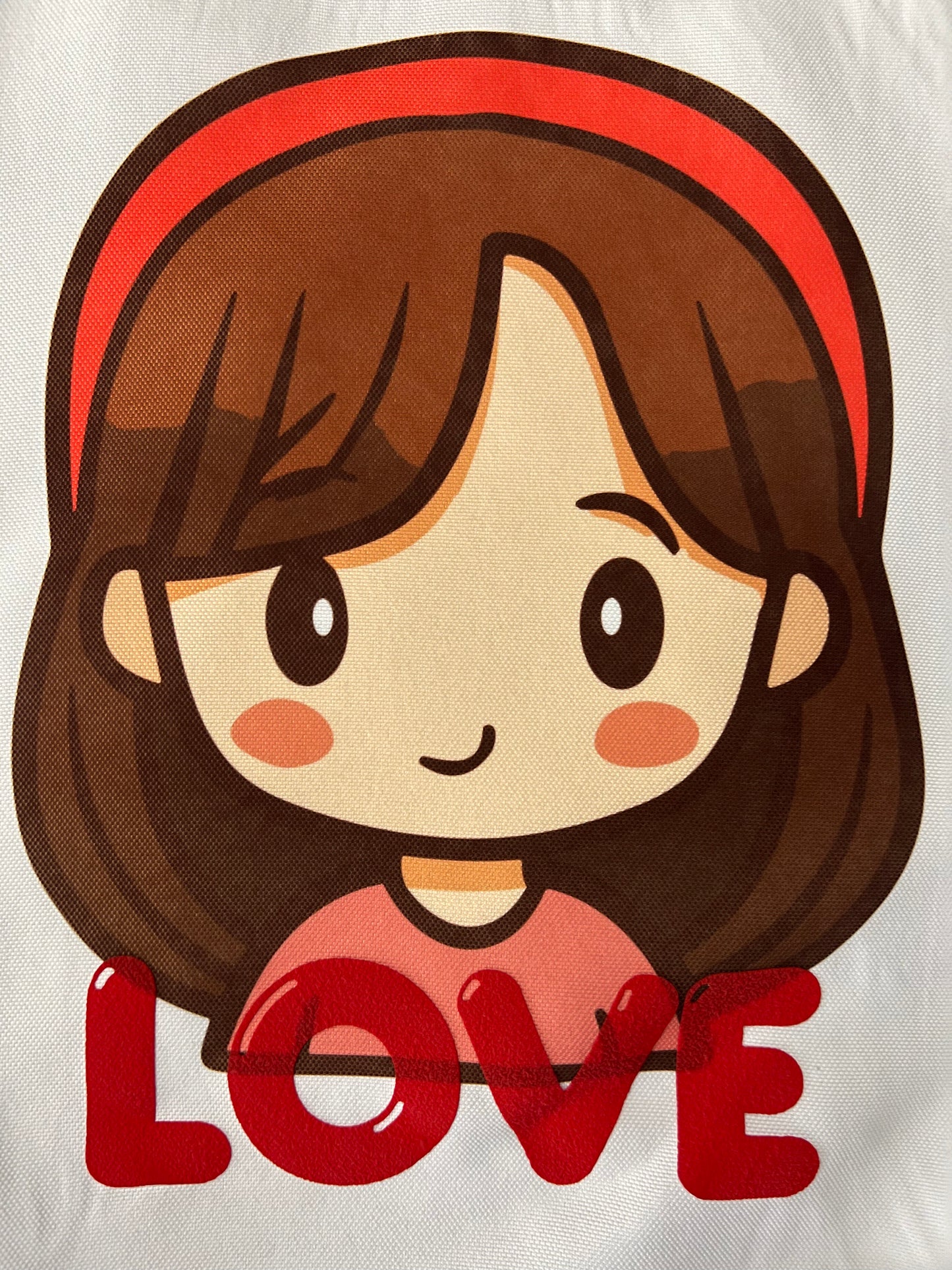 Kawaii Girl Love Tote Bag